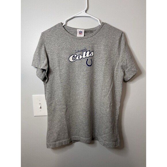 NFL For Her Women’s T-Shirt Indianapolis Colts Gray Cotton XL Short Sleeve - Picture 1 of 4